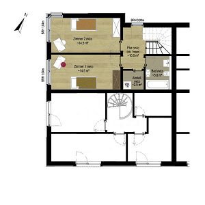 Wohnung 2 Penthouse | Grundriss OG  Gilcherweg 39 | IhL Immobilien hanseatische Lebensart GmbH 